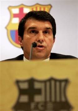 Barcelona chairman Joan Laporta (AFP)