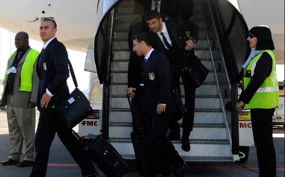 Italy arrives in South Africa (Getty Images)