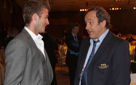 David Beckham & Platini 