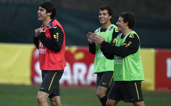Kaka, Nilmar, Elano, Brazil (Goal.com/Abolfazl Amanollah)