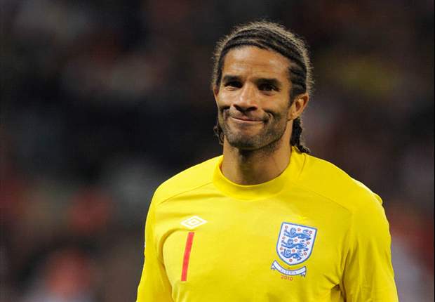 Former England keeper David James training with Exeter City