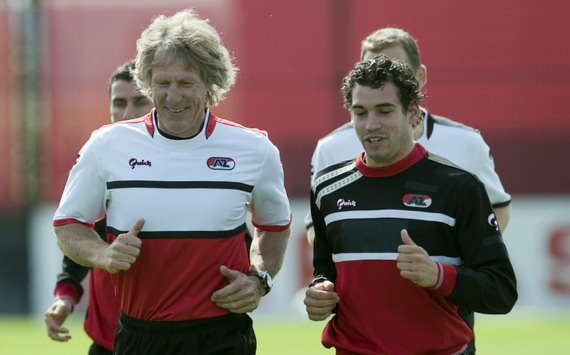 Gertjan Verbeek en Dirk Marcellis, AZ-training (PROSHOTS)