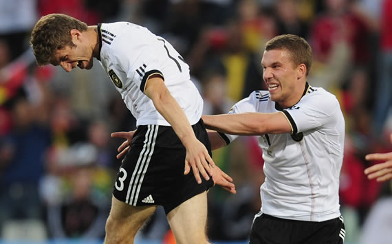 Thomas Müller machte beim 4:1-Sieg gegen England zwei Tore (Getty Images)
