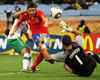 World Cup 2010 - Spain vs Portugal,David Villa and Eduardo  (Getty Images)