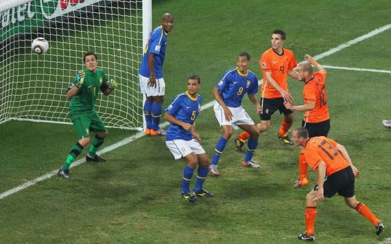 Belanda 2-1 Brasil (Getty Images)