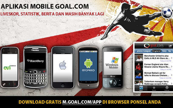 Kunjungi GOAL.com Melalui Ponsel Anda