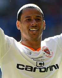 DJ Campbell of Blackpool,(Getty Images)