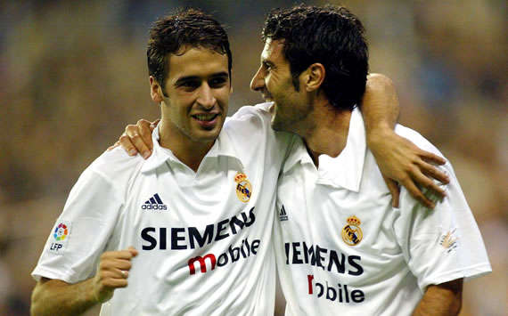 Raul, Figo, Real Madrid, 2002 (Getty Images)