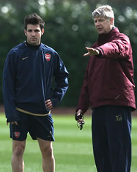 Arsene Wenger and Francesc Fabregas - Arsenal (Getty Images)