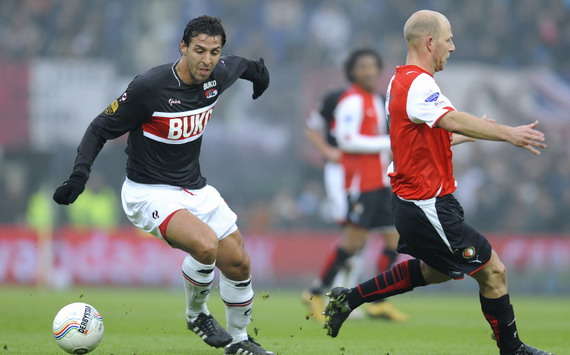 Mounir El Hamdaoui tegen Feyenoord (PROSHOTS)
