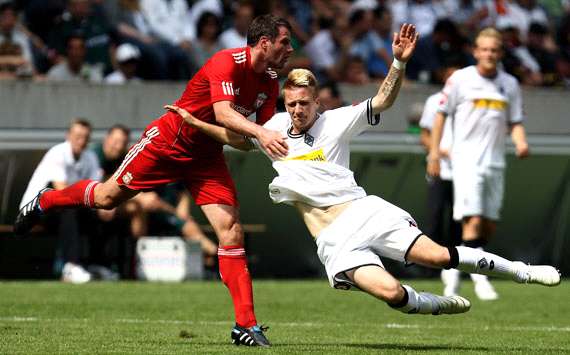 Marco Reus - Jamie Carragher,   M'Gladbach -  Liverpool (Getty Images)