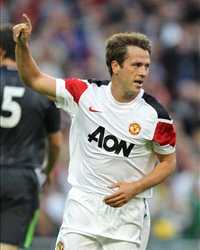 Friendly,Michael Owen of Manchester United(Getty Images)