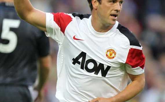 Friendly,Michael Owen of Manchester United(Getty Images)