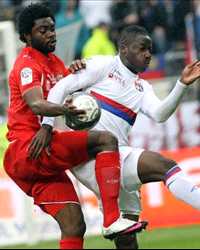Ligue 1 : Lukman Haruna (AS Monaco) - Aly Cissokho (Olympique Lyonnais) - (Panoramic)