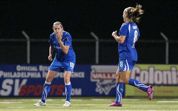 Kelly Smith, Lauren Cheney, Boston Breakers (Robyn McNeil)