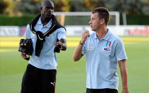 Mario Balotelli e Antonio Cassano - Italia (Getty Images)
