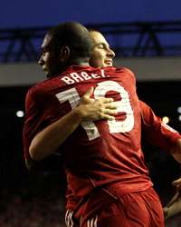 Ryan Babel - Joe- Cole- Milan Jovanovic ,  Liverpool - Trabzonspor(Getty Images) 