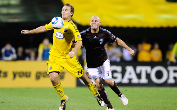 Chad Marshall, Columbus Crew; Conor Casey, Colorado Rapids; MLS (Getty Images)