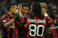 Milan celebrating - Milan-Lecce - Serie A 
(Getty Images)