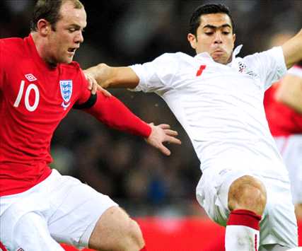 Ahmed Fathi, Rooney, Egypt , England (Getty images) misr