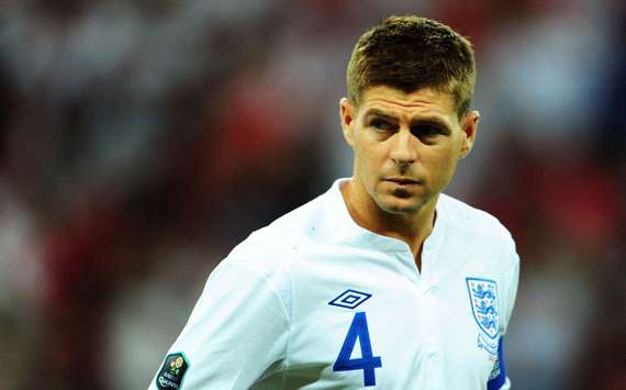 Euro 2012 Qualifiers : Steven Gerrard ,  England - Bulgaria (Getty Images) 