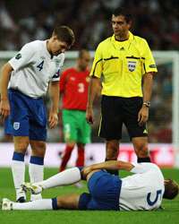 Euro 2012 Qualifiers : Michael Dawson ,  England - Bulgaria (Getty Images) 