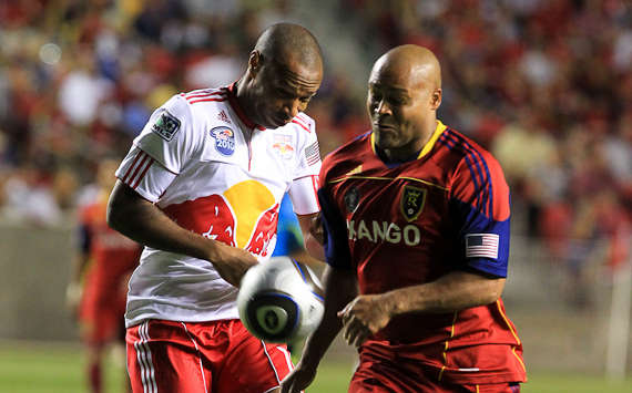 Thierry Henry, New York Red Bulls; Robbie Russell, Real Salt Lake; MLS (Chris Nicoll)