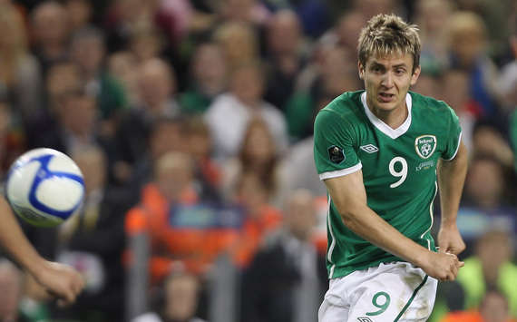 Kevin Doyle scores for Ireland against Andorra (Getty)