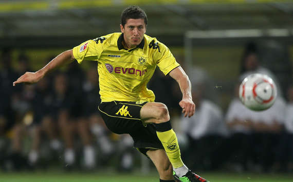 Lewandowski holt aus! (Bongarts/Getty)