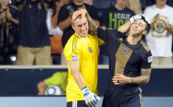 Brad Knighton, Danny Califf, Philadelphia Union, MLS (Getty Images)