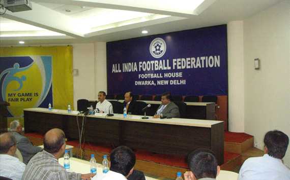 AFC President Mohammed Bin Hammam and AIFF President Praful Patel