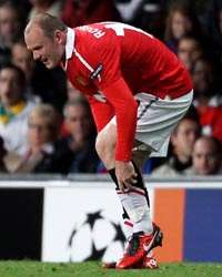 UEFA Champions League : Wayne Rooney,  Manchester United -  Ranger(Getty Images) 