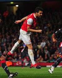 UEFA Champions League : Cesc Fabregas ,  Arsenal -Braga (Getty Images) 