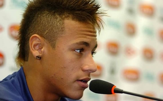 Santos starlet Neymar was over the moon as he helped his club win their 