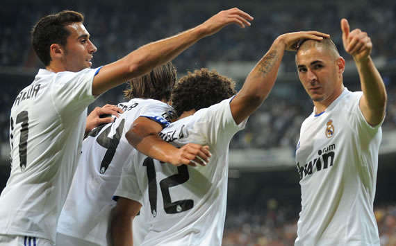Arbeloa, Marcelo, Benzema, Real Madrid, Espanyol (Getty Images)