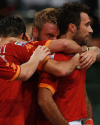 Roma celebrating - Roma-Inter - Serie A (Getty Images)