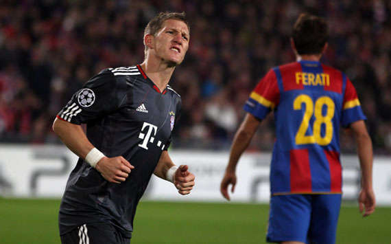Champions League: FC Basel - FC Bayern Munich, Schweinsteiger, Ferati (Getty Images)