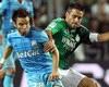 Ligue 1 : Loic Perrin (AS Saint-Etienne) vs Mathieu Valbuena (Olympique de Marseille) - (Panoramic)