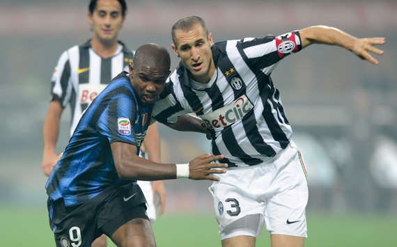 Samuel Eto'o - Inter Milan & Giorgio Chiellini - Juventus (Getty Images)
