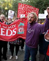 Supporters Of Liverpool Football Club Demonstrate Outside The High Court (Getty Images)