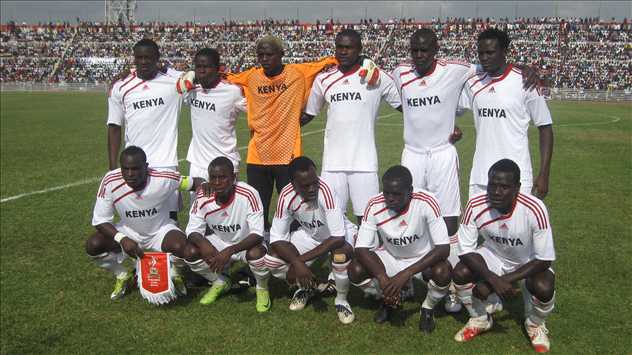 Kenya's Harambee Stars team