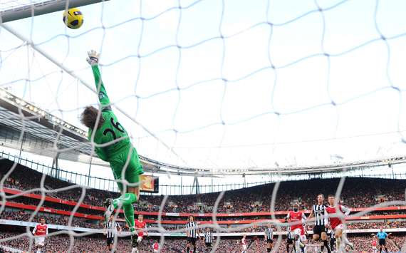 EPL : Tim Krul ,  Arsenal vs Newcastle United(Getty images) 