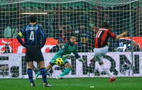 Javier Zanetti (I), Castellazzi (I), Zlatan 
Ibrahimovic (M) - Inter-Milan - Serie A (Getty Images)