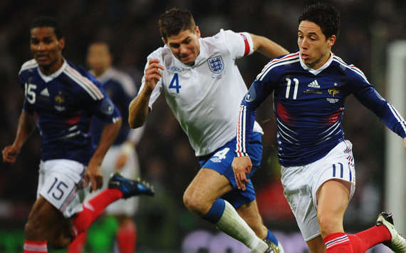 Steven Gerrard, Samir Nasri, England Vs France - International Friendly (Getty Images)