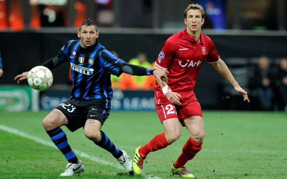 Marco Materazzi (I), Mark Janko (T) - Inter-Twente - Champions League (Getty Images)