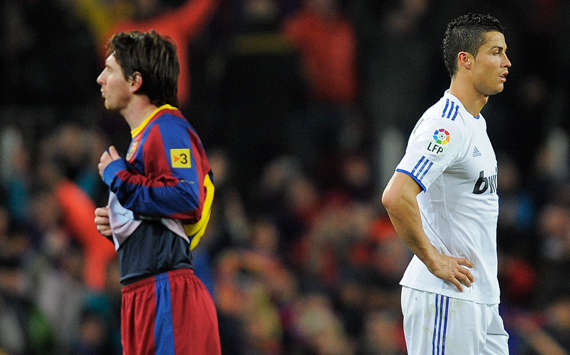 The world's two biggest superstars, Messi and Ronaldo, are back-to-back as Barcelona thrash Real Madrid 5-0 (Getty Images)