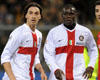 Serie A match, Genoa and Inter Milan, Zlatan Ibrahimovic and Mario Balotelli, (Getty Images)