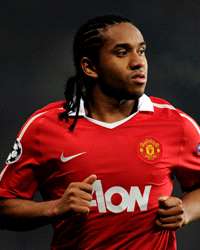 Champios League : Anderson, Manchester United vs Valencia (Getty Images) 