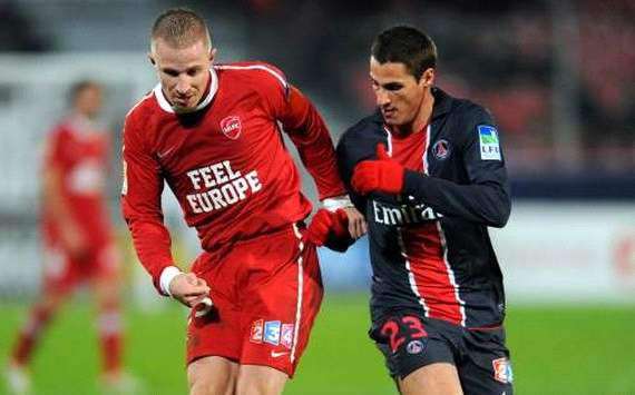 Coupe de la Ligue : Rudy Mater (Valenciennes) vs Jeremy Clement (Paris SG) - (Panoramic)