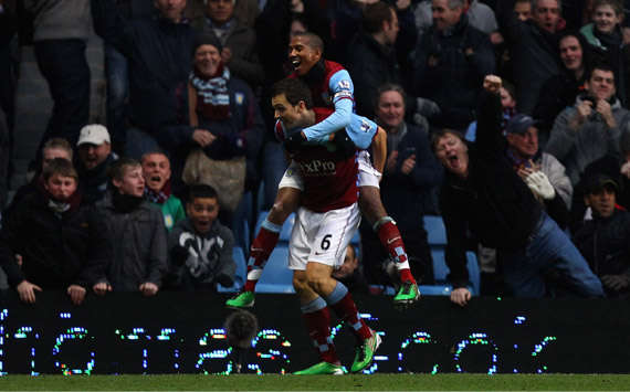 EPL,Stewart Downing, Ashley Young, Aston Villa vs West Bromwich Albion (Getty Images)